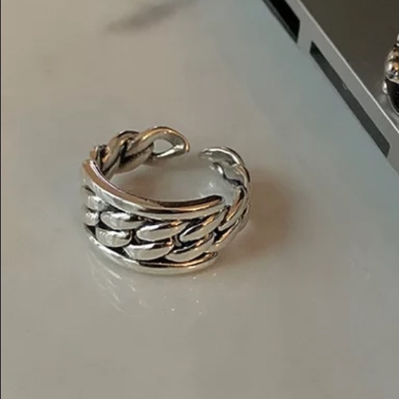 ✨Insta chain sterling silver adjustable ring - Picture 5 of 5